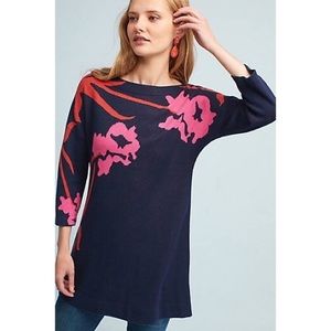 Anthropologie Field Flower Megara Tunic Sweater M